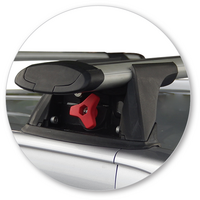 Prorack Silver 2 Bar Aero Through Bar kit to suit Citroen C4 Aircross 5dr SUV (2012 - Current)