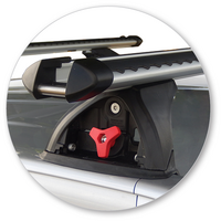 Prorack Black 2 Bar Heavy Duty Through Bar kit to suit Citroen C4 Aircross 5dr SUV (2012 - Current)