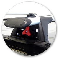 Prorack Silver 2 Bar Aero Through Bar kit to suit Nissan X-Trail 5dr SUV (2010 - 3/2014)