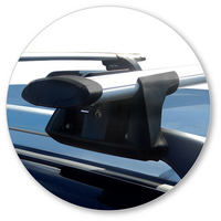 Prorack Silver 2 Bar Aero Through Bar kit to suit Chery J11 5dr SUV (2010 - Current)