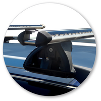 Prorack Silver 2 Bar Heavy Duty Through Bar kit to suit Chery J11 5dr SUV (2010 - Current)