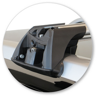 Prorack Silver 2 Bar Aero Flush Bar kit to suit Jeep Cherokee 5dr SUV (2014 - 2023)