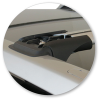 Prorack Silver 2 Bar Aero Rail Bar kit to suit Jeep Cherokee 5dr SUV (2014 - 2023)