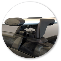 Yakima Black 2 Bar Roof Rack - Ford Fiesta  5dr Hatch 1/13 - 1/17 (S16Y &amp; K429)