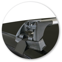 Prorack Black 2 Bar Aero Flush Bar kit to suit Volvo S60 4dr Sedan (2010 - 7/2019)