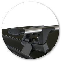 Prorack Black 2 Bar Aero Through Bar kit to suit Volvo S60 4dr Sedan (2010 - 7/2019)