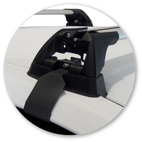 Prorack Silver 2 Bar Aero Flush Bar kit to suit Toyota Corolla 4dr Sedan (2014 - 2019)