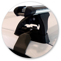 Prorack Silver 2 Bar Heavy Duty Through Bar kit to suit Toyota Corolla 4dr Sedan (2014 - 2019)