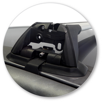 Prorack Silver 2 Bar Aero Flush Bar kit to suit Mazda BT-50 Freestyle Cab 4dr Ute (11/2006 - 10/2011)