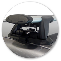 Prorack Silver 2 Bar Aero Through Bar kit to suit Mazda BT-50 Freestyle Cab 4dr Ute (11/2006 - 10/2011)