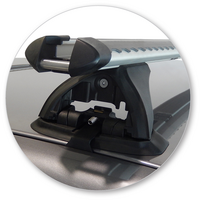 Prorack Silver 2 Bar Heavy Duty Through Bar kit to suit Mazda BT-50 Freestyle Cab 4dr Ute (11/2006 - 10/2011)