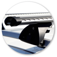 Prorack Silver 2 Bar Heavy Duty Through Bar kit to suit Holden Captiva 5 5dr SUV (2006 - 2020)