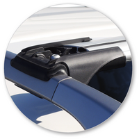 Prorack Silver 2 Bar Aero Rail Bar kit to suit Holden Captiva 5 5dr SUV (2006 - 2020)