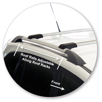 Yakima Black 2 Bar Roof Rack - Chery J11  5dr SUV 1/10 - On (S44Y)