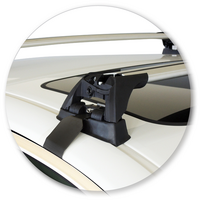 Prorack Silver 2 Bar Aero Flush Bar kit to suit Lexus ES 4dr Sedan (2012 - 2018)