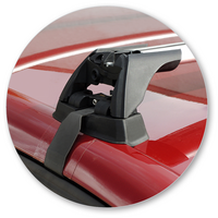 Prorack Silver 2 Bar Aero Flush Bar kit to suit Jeep Cherokee Sport 5dr SUV (2014 - 2022)