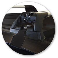 Prorack Silver 2 Bar Aero Flush Bar kit to suit Honda City 4dr Sedan (2014 - 4/2017)