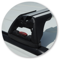 Prorack Silver 2 Bar Aero Flush Bar kit to suit Jeep Wrangler JK 3dr SUV (2007 - 4/2019)