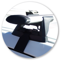 Prorack Black 2 Bar Aero Through Bar kit to suit SsangYong Actyon Sport 4dr Ute (2012 - 2017)