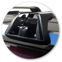 Prorack Silver 2 Bar Aero Flush Bar kit to suit Toyota Highlander 5dr SUV (2007 - 2013)