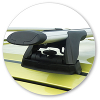 Prorack Silver 2 Bar Aero Through Bar kit to suit Suzuki Swift 5dr Hatch (2/2011 - 2017)