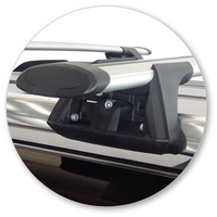 Prorack Black 2 Bar Aero Through Bar kit to suit Toyota Highlander 5dr SUV (2007 - 2013)