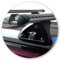 Prorack Silver 2 Bar Heavy Duty Through Bar kit to suit Toyota Highlander 5dr SUV (2007 - 2013)