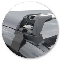 Prorack Silver 2 Bar Aero Flush Bar kit to suit Nissan Qashqai 5dr SUV (6/2014 - 2022)