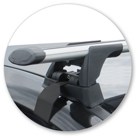 Prorack Black 2 Bar Aero Through Bar kit to suit Nissan Qashqai 5dr SUV (6/2014 - 2022)