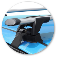 Prorack Black 2 Bar Aero Through Bar kit to suit Honda Fit 5dr Hatch (2015 - 2020)