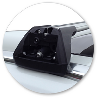 Prorack Black 2 Bar Aero Flush Bar kit to suit Volvo V60 5dr Wagon (2010 - 9/2019)