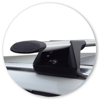 Prorack Silver 2 Bar Aero Through Bar kit to suit Volvo V60 5dr Wagon (2010 - 9/2019)