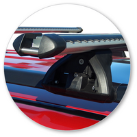 Prorack Silver 2 Bar Heavy Duty Through Bar kit to suit Mitsubishi Pajero SWB 3dr SUV (2006 - Current)