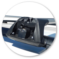 Prorack Black 2 Bar Aero Flush Bar kit to suit Volkswagen Caddy Mobility 5dr MPV (2010 - 2020)