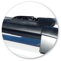 Prorack Silver 2 Bar Aero Rail Bar kit to suit Volkswagen Caddy Mobility 5dr MPV (2010 - 2020)