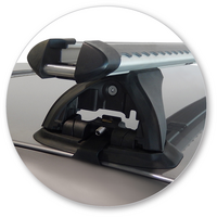 Prorack Silver 2 Bar Heavy Duty Through Bar kit to suit Ford Ranger Super Cab 4dr Ute (2006 - 2011)