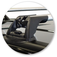 Prorack Silver 2 Bar Aero Flush Bar kit to suit Jeep Grand Cherokee WK2 SRT-8 / Blackhawk 5dr SUV (2012 - 12/2021)