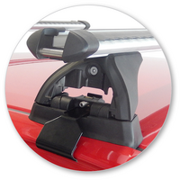 Prorack Silver 2 Bar Heavy Duty Through Bar kit to suit Toyota Yaris 5dr Hatch (2014 - 2017)