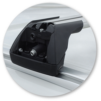 Prorack Silver 2 Bar Aero Flush Bar kit to suit BMW X5 F15 5dr SUV (2013 - 2018)