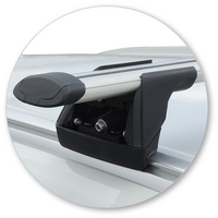 Prorack Silver 2 Bar Aero Through Bar kit to suit BMW X5 F15 5dr SUV (2013 - 2018)