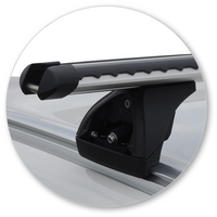 Prorack Silver 2 Bar Heavy Duty Through Bar kit to suit BMW X5 F15 5dr SUV (2013 - 2018)