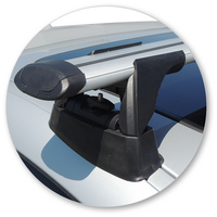 Prorack Silver 2 Bar Aero Through Bar kit to suit BMW 4 Series Gran Coupe 4dr Coupe (2014 - 7/2021)