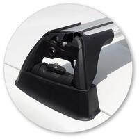 Prorack Silver 2 Bar Aero Flush Bar kit to suit BMW 1 Series F20 5dr Hatch (9/2011 - 7/2019)