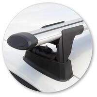 Prorack Silver 2 Bar Aero Through Bar kit to suit BMW 1 Series F20 5dr Hatch (9/2011 - 7/2019)