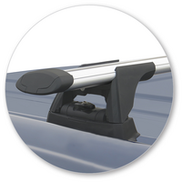 Prorack Silver 2 Bar Aero Through Bar kit to suit Mercedes-Benz Vito 4dr Van (8/2015 - Current)
