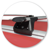 Prorack Black 2 Bar Aero Through Bar kit to suit Kia Soul Steel Roof 5dr SUV (2014 - 2019)