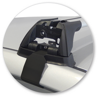 Prorack Black 2 Bar Aero Flush Bar kit to suit Hyundai Sonata 4dr Sedan (2015 - 2019)