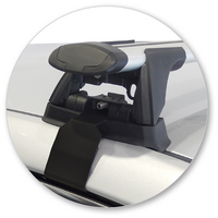 Prorack Black 2 Bar Aero Through Bar kit to suit Hyundai Sonata 4dr Sedan (2015 - 2019)