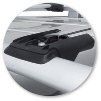 Prorack Silver 2 Bar Aero Rail Bar kit to suit SsangYong Rexton 5dr SUV (2012 - 2017)