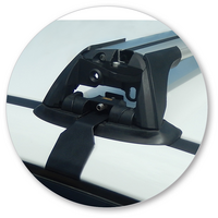 Prorack Silver 2 Bar Aero Flush Bar kit to suit Ford Falcon FG X 4dr Sedan (12/2014 - 2016)